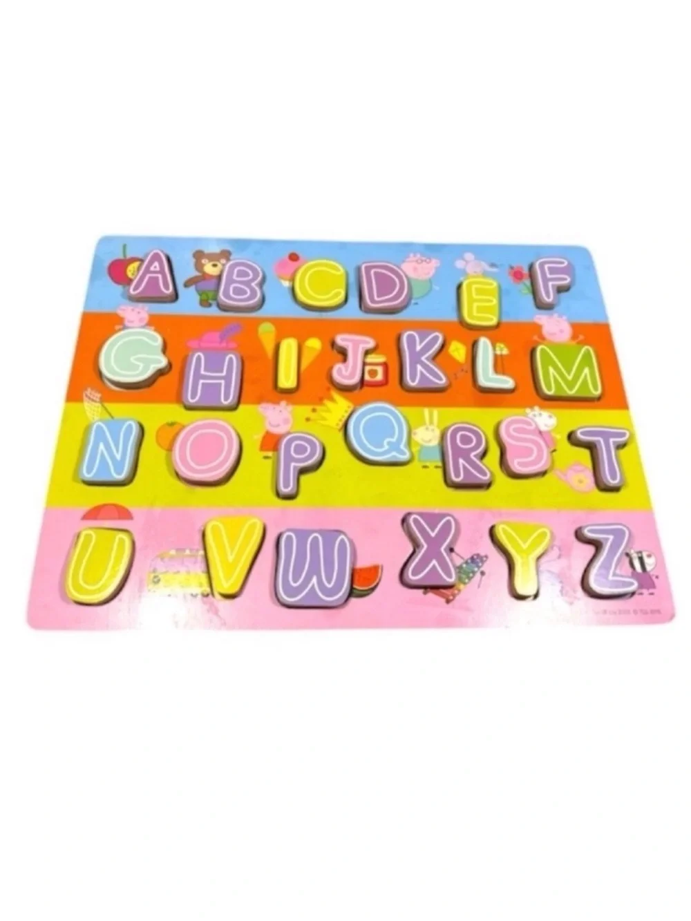 Alphabet Peppa Pig Wooden Puzzle